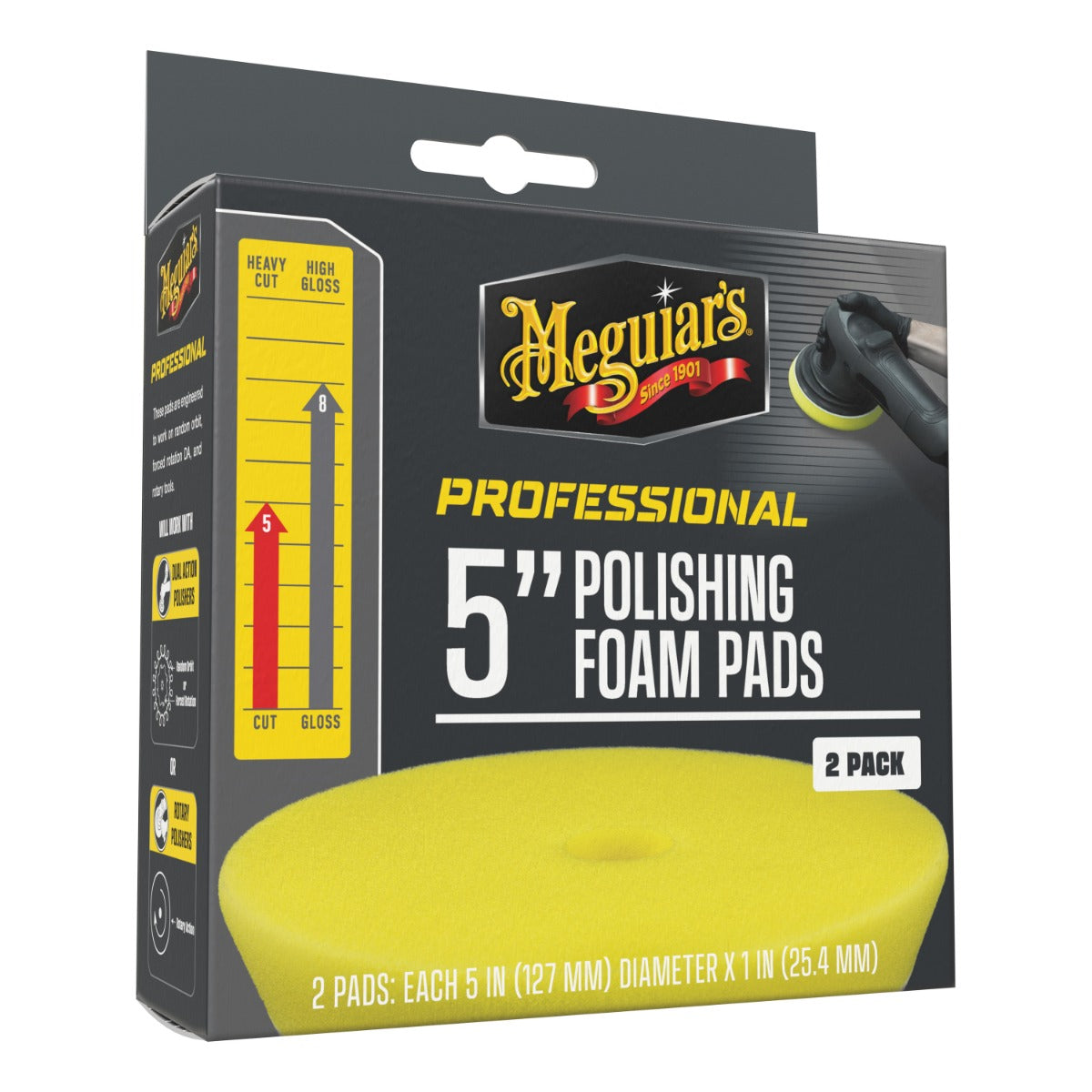 MEGUIAR'S PROFESSIONAL BOINA DE POLIR 5" - Pack 2