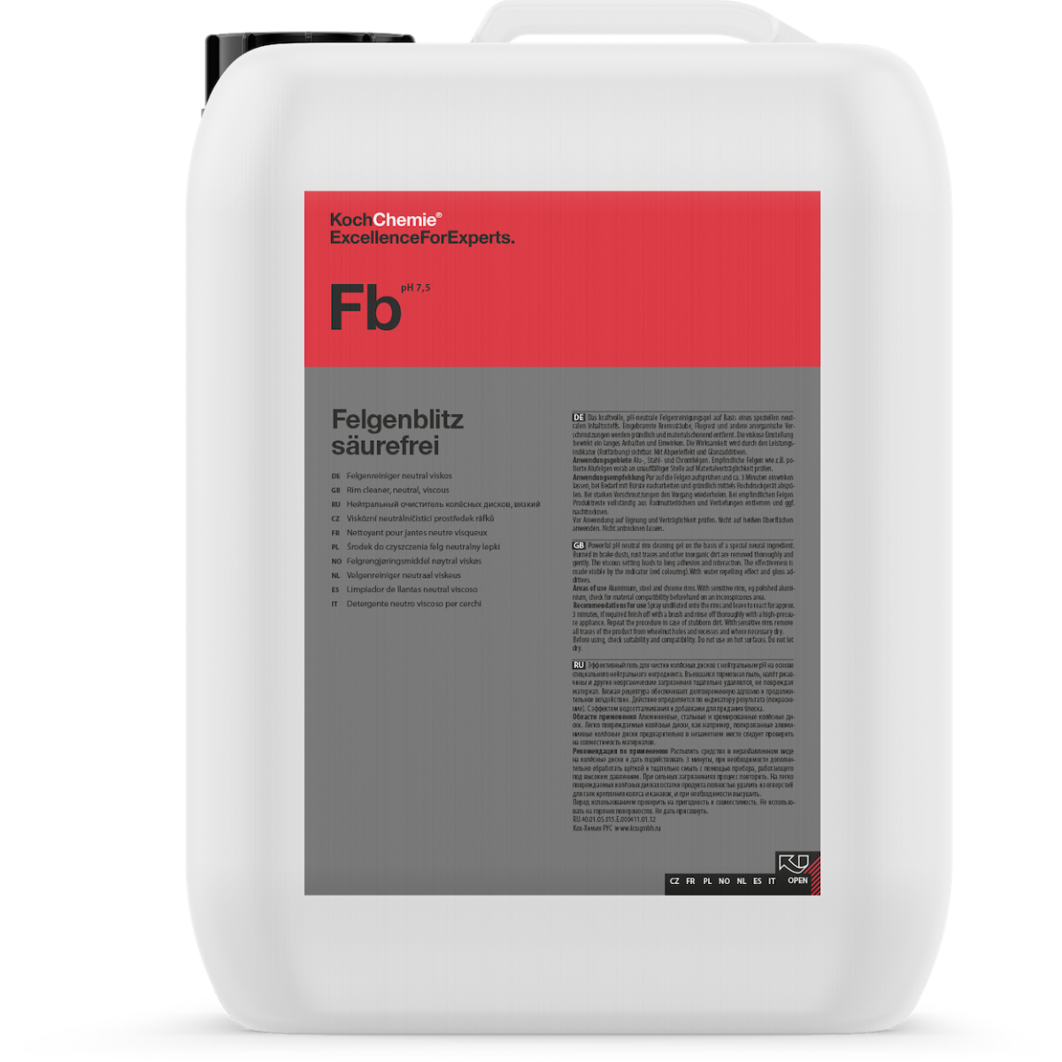 KOCH CHEMIE FB 5L - Gel limpiallantas férrico