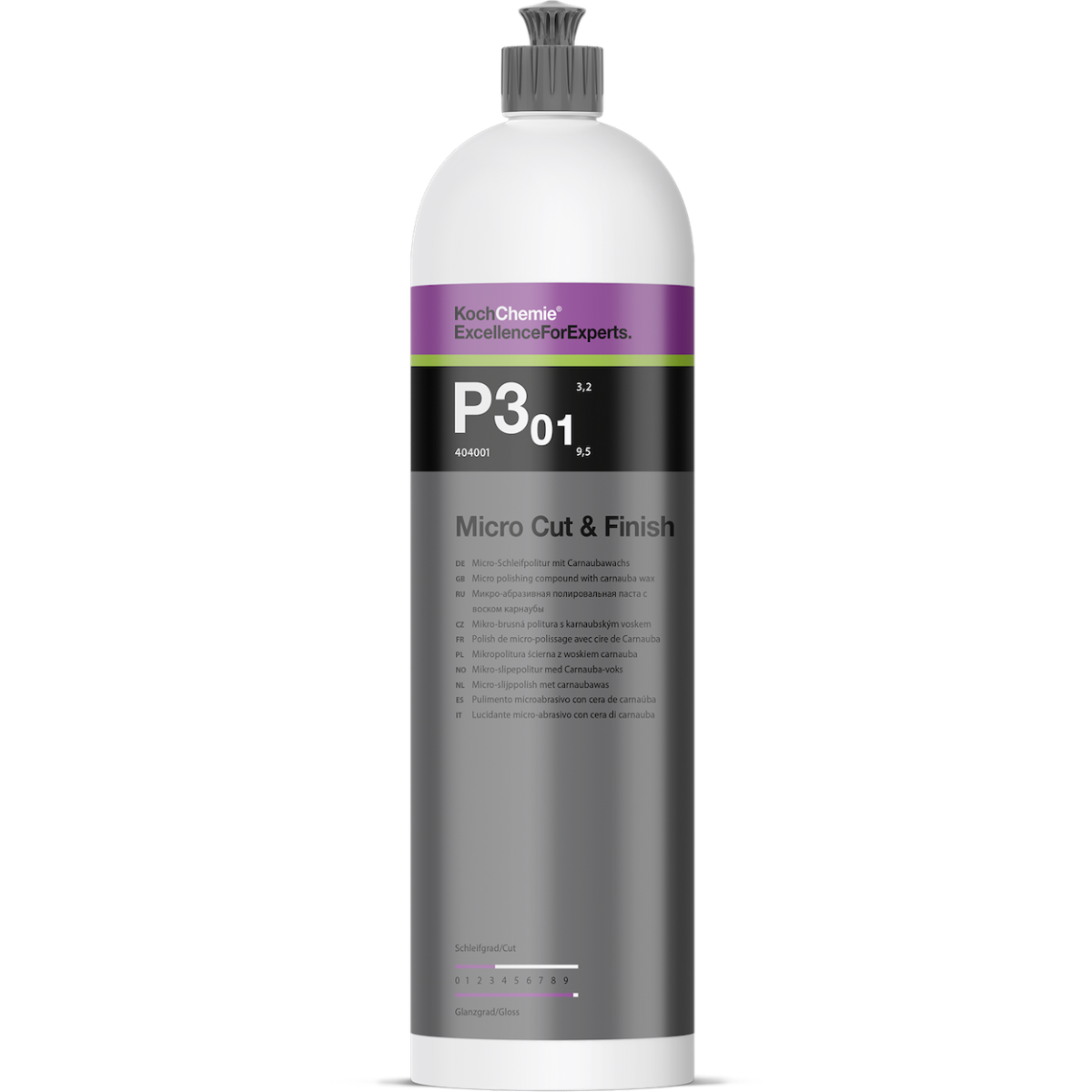 KOCH CHEMIE MICRO CUT & FINISH P3.01 1L - Polimento Fino com Cera