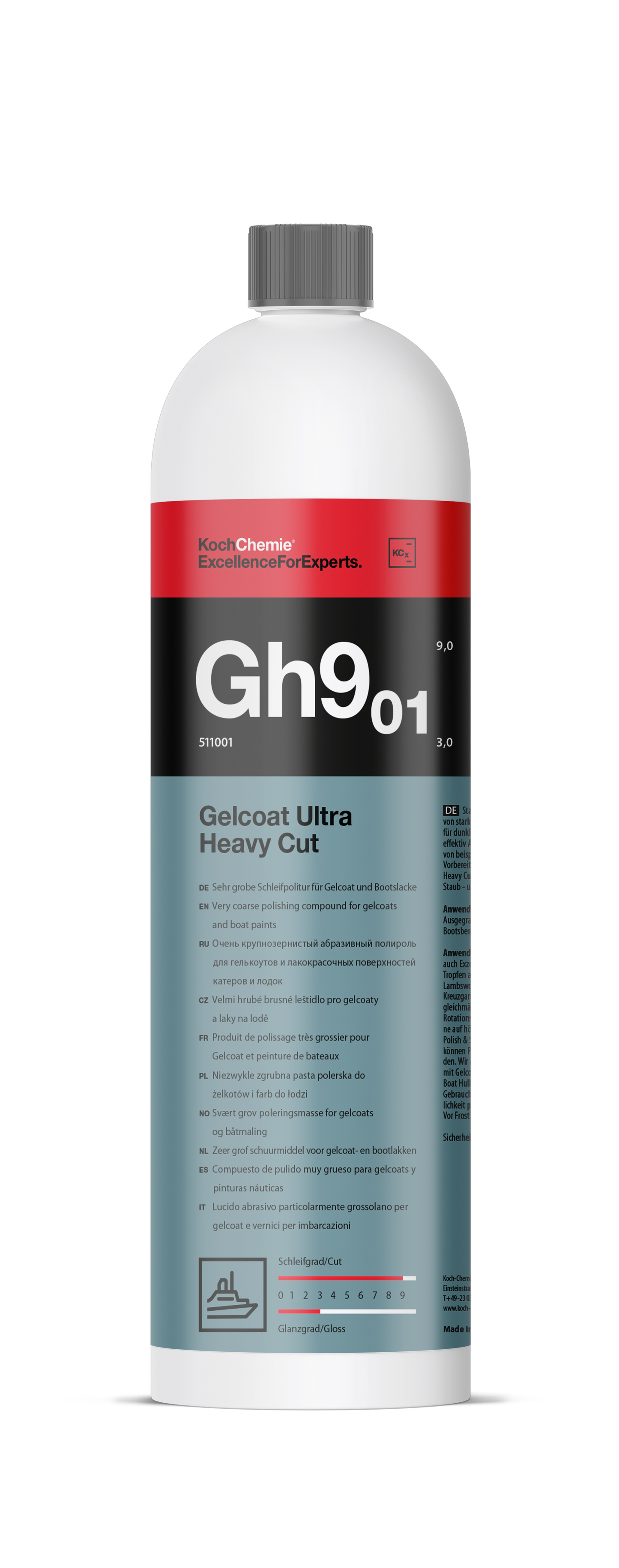 KOCH CHEMIE Gh9.01 GELCOAT ULTRA HEAVY CUT 1L