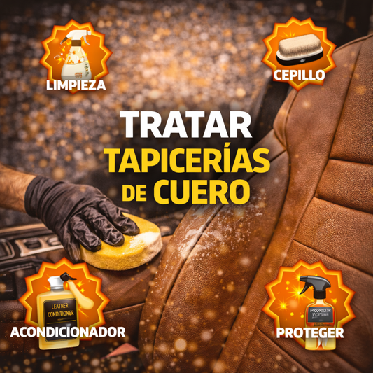 ¿Cómo tratar tapicerías de cuero?
