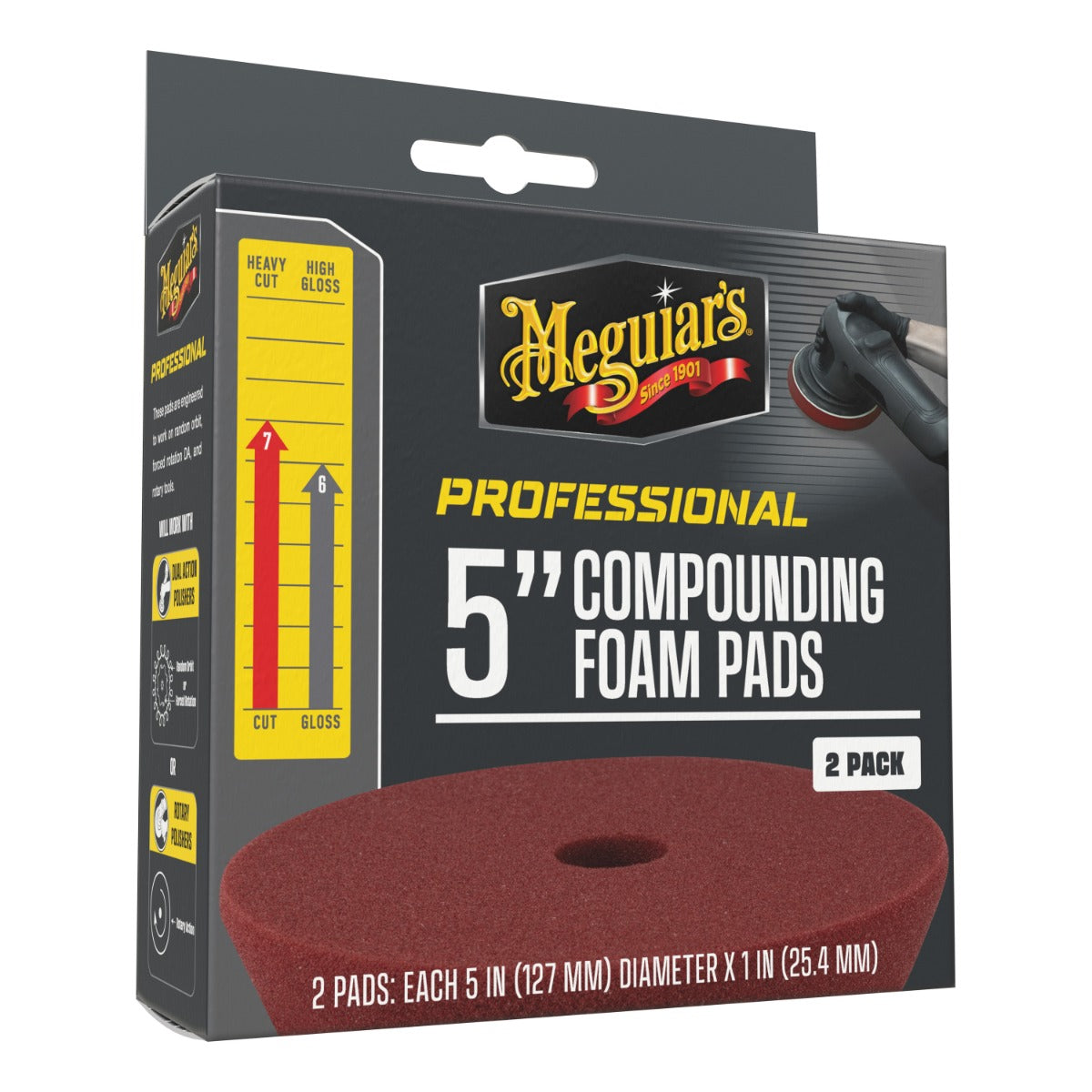 MEGUIAR'S PROFESSIONAL PAD DE CORTE 5" - Pack 2unid.