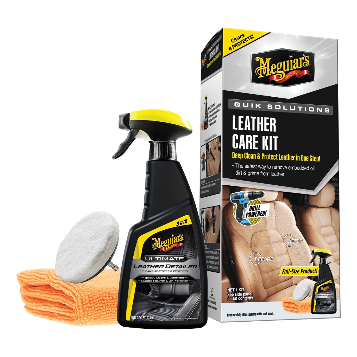 MEGUIARS QUIK SOLUTIONS LEATHER CARE