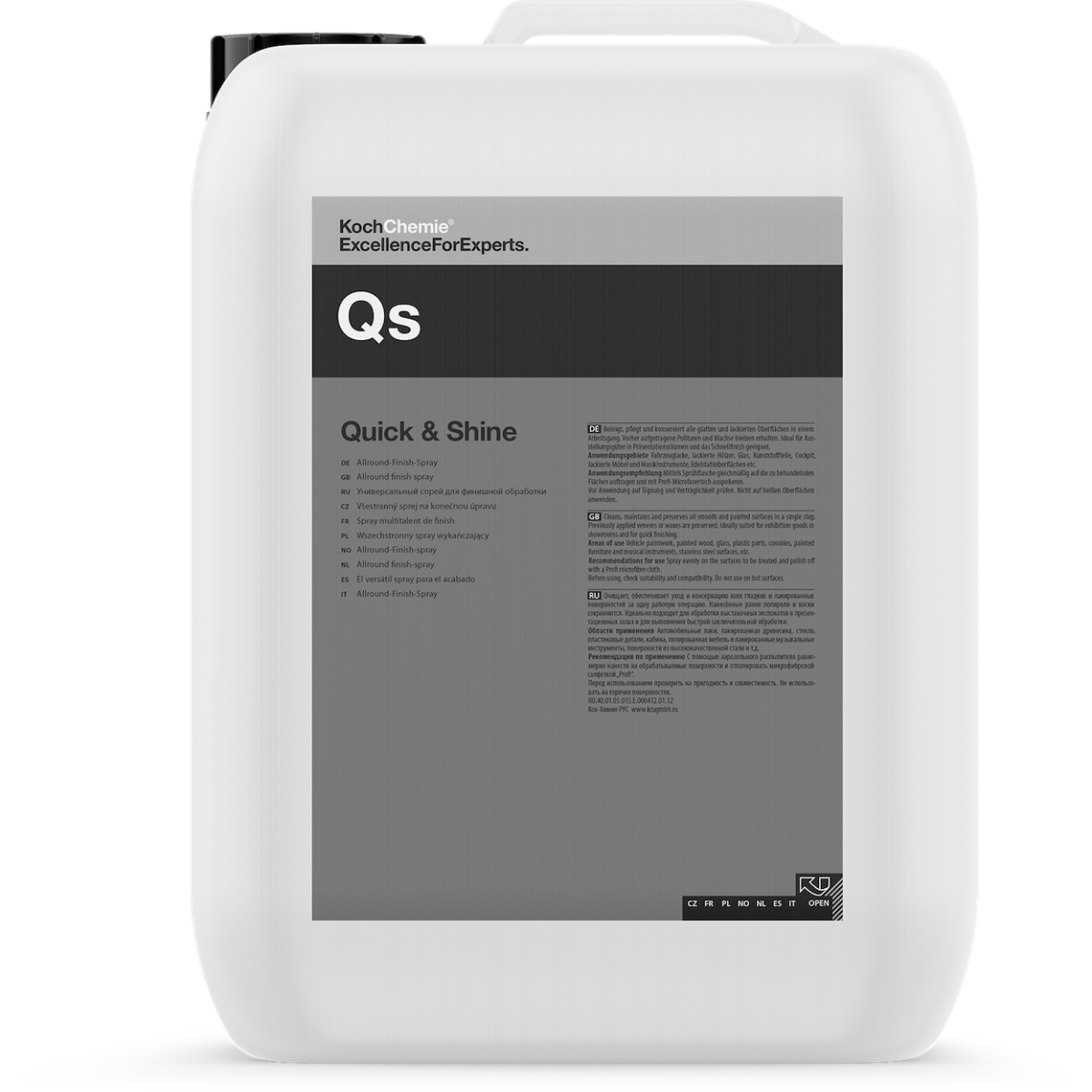 KOCH CHEMIE QUICK&SHINE 10L - Spray de detalhe