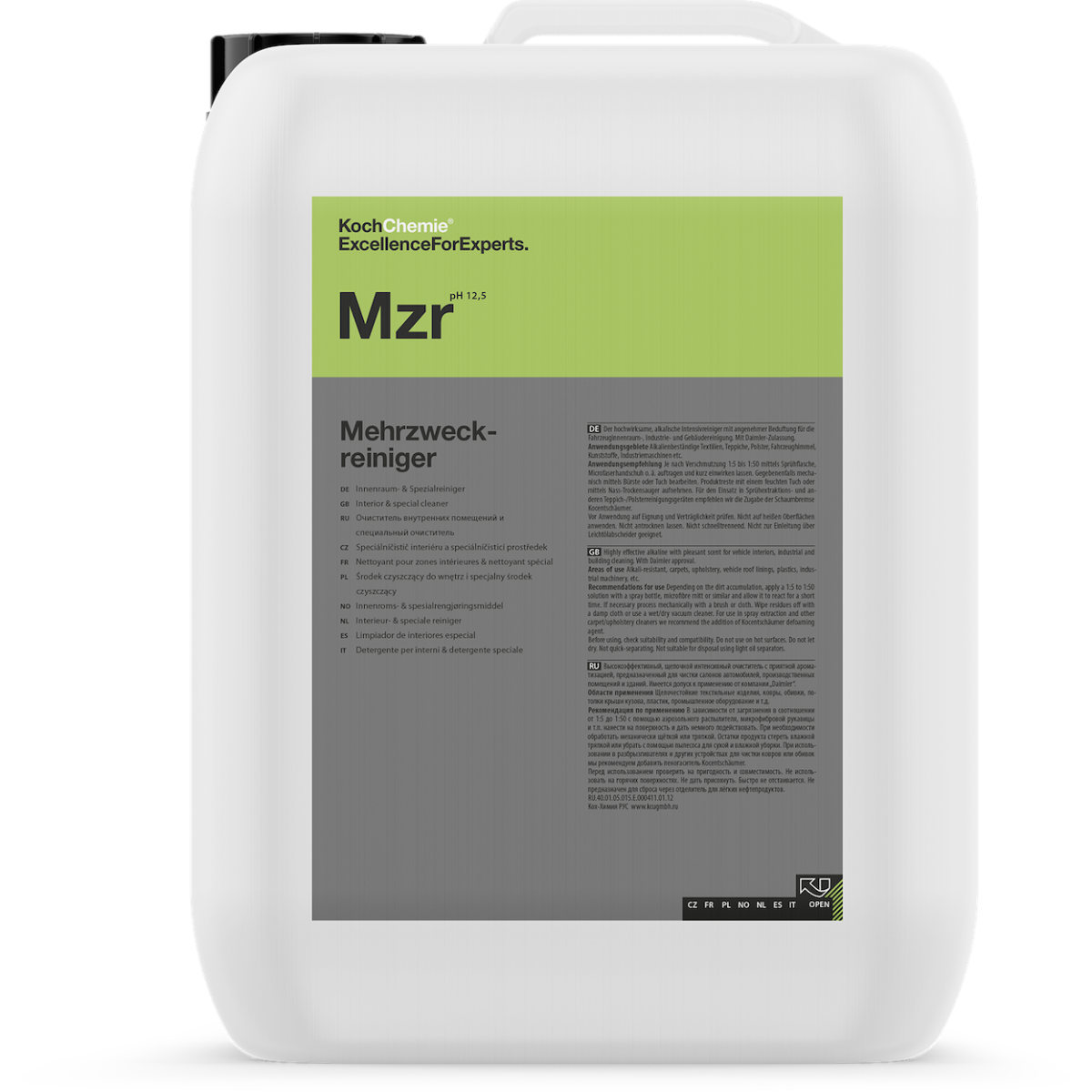 KOCH CHEMIE MZR 11Kg - Limpador alcalino