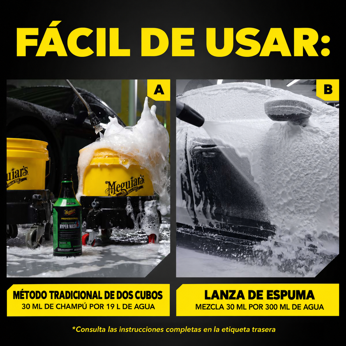 MEGUIAR'S DRTU HYPER WASH 946ml - Champú concentrado