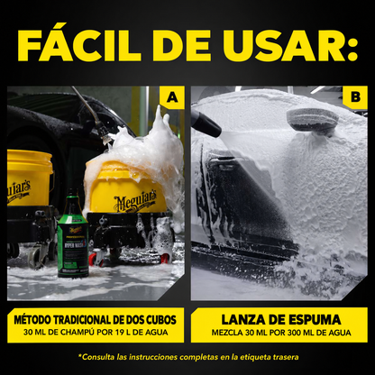 MEGUIAR'S DRTU HYPER WASH 946ml - Champú concentrado
