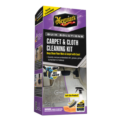 MEGUIAR'S CARPET & CLOTH KIT - Kit de limpeza de estofos