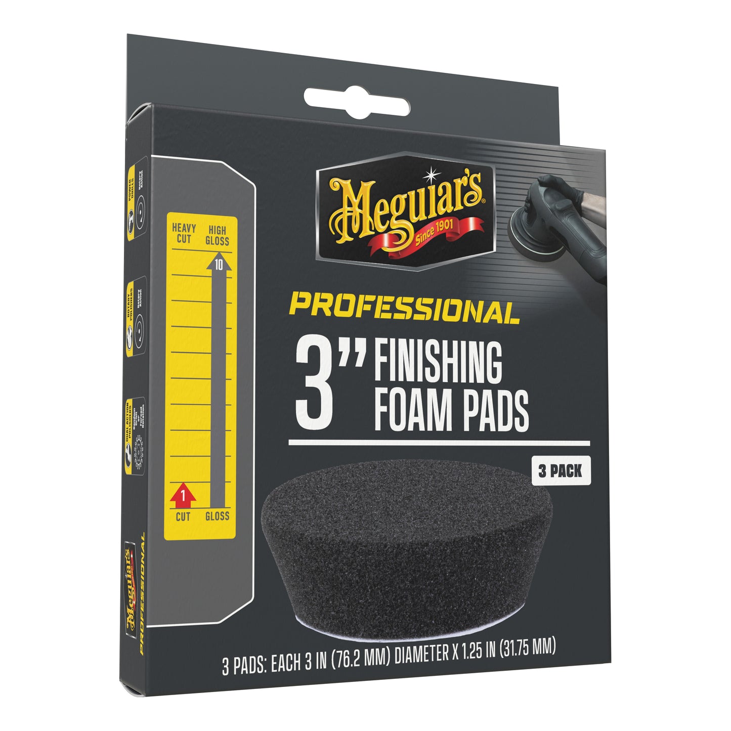 MEGUIAR'S PROFESSIONAL 3" PAD DE ACABADO - Pack 3ud