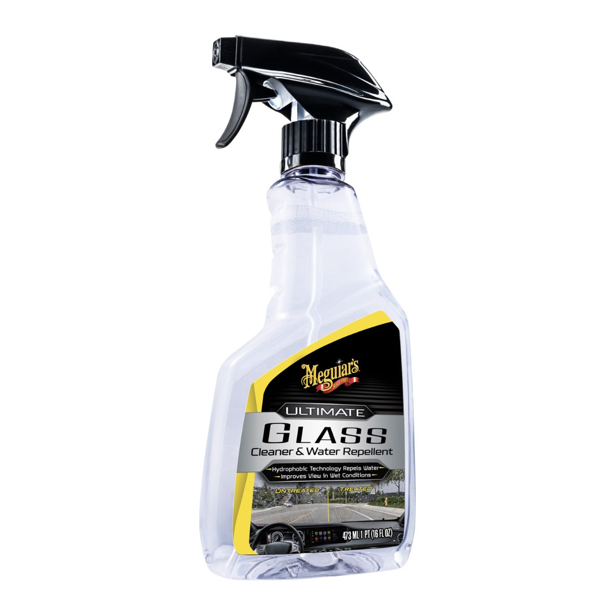 MEGUIAR'S ULTIMATE GLASS CLEANER 473ml - Limpiacristales con repelente de lluvia