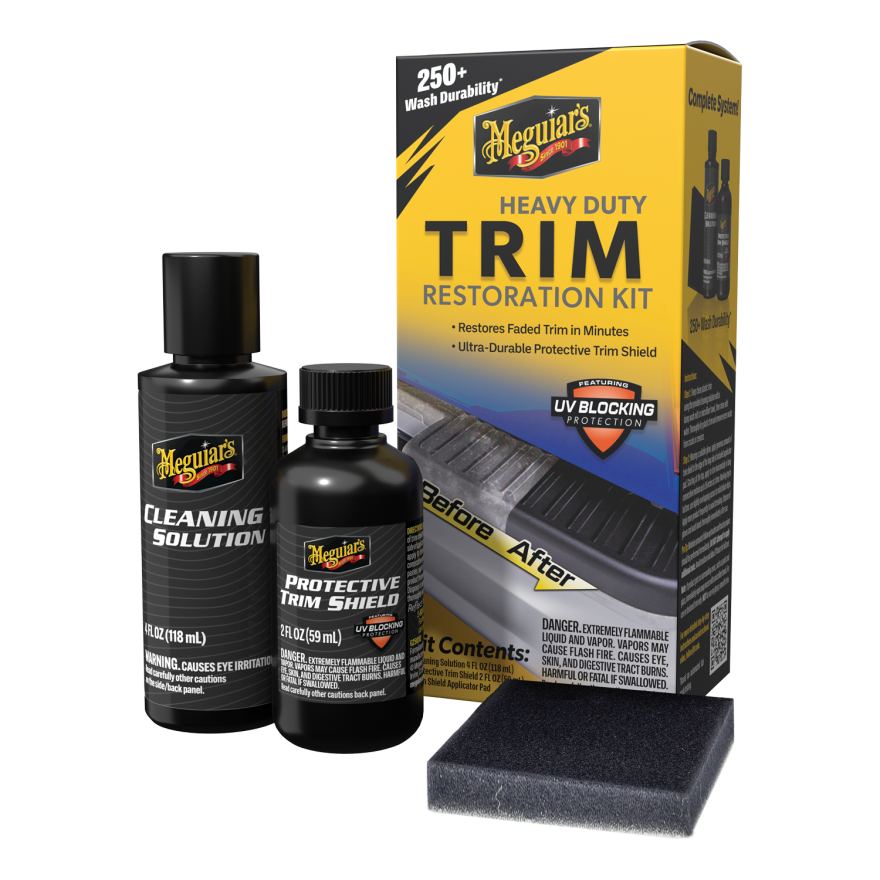 MEGUIAR'S KIT DE RESTAURO DE PLÁSTICOS E BORRACHAS DE SERVIÇO PESADO
