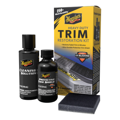 MEGUIAR'S KIT DE RESTAURO DE PLÁSTICOS E BORRACHAS DE SERVIÇO PESADO