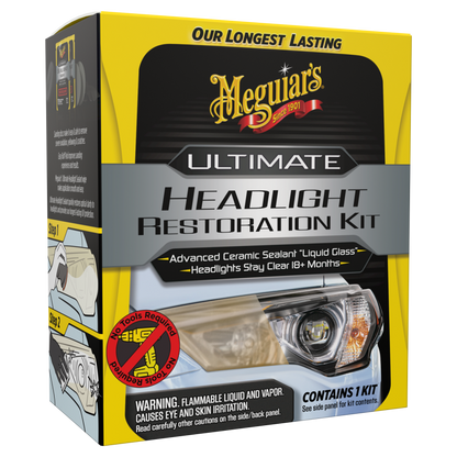 MEGUIAR'S ULTIMATE HEADLIGHT KIT - Kit restauración de faros