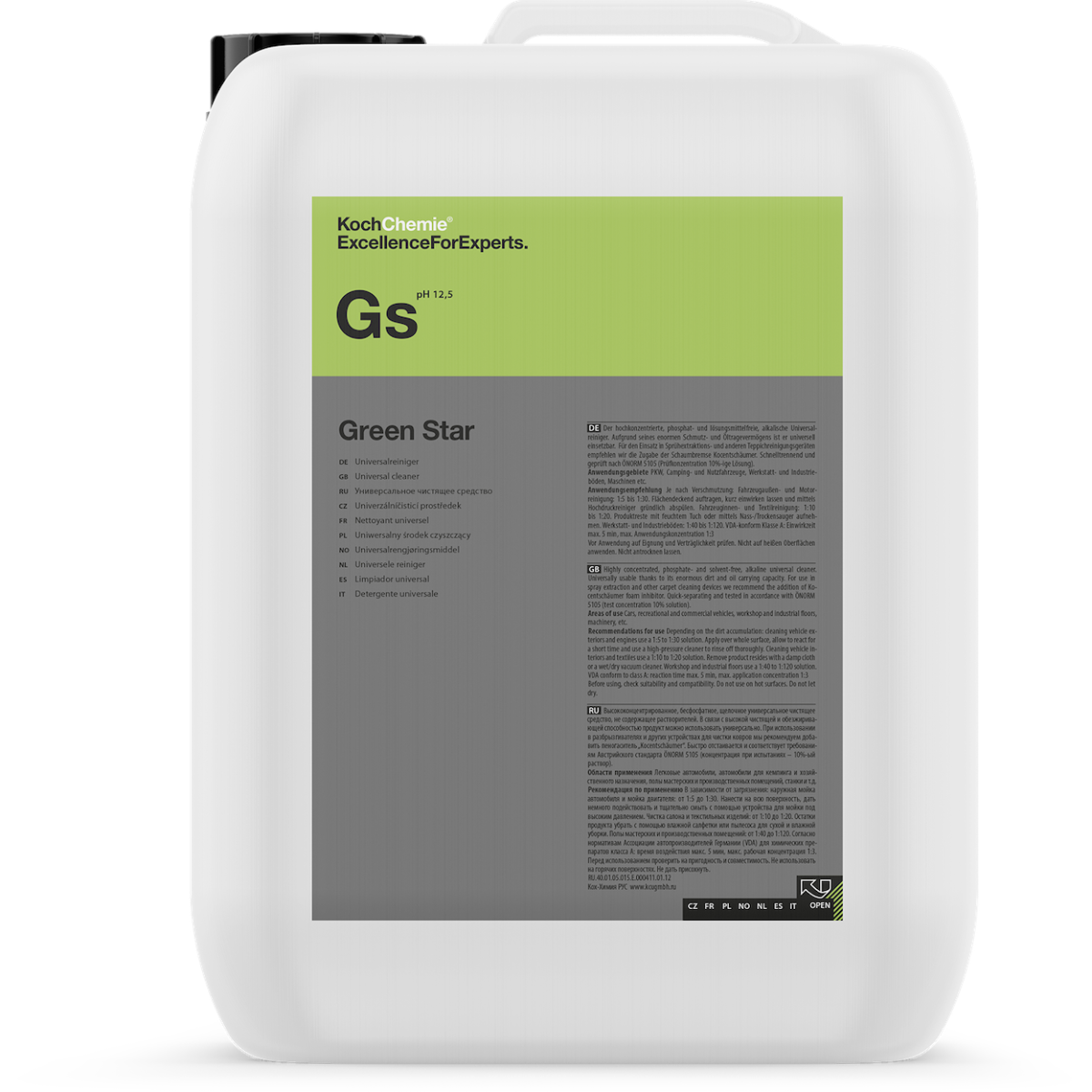 KOCH CHEMIE GREEN STAR 11Kg - Limpiador universal