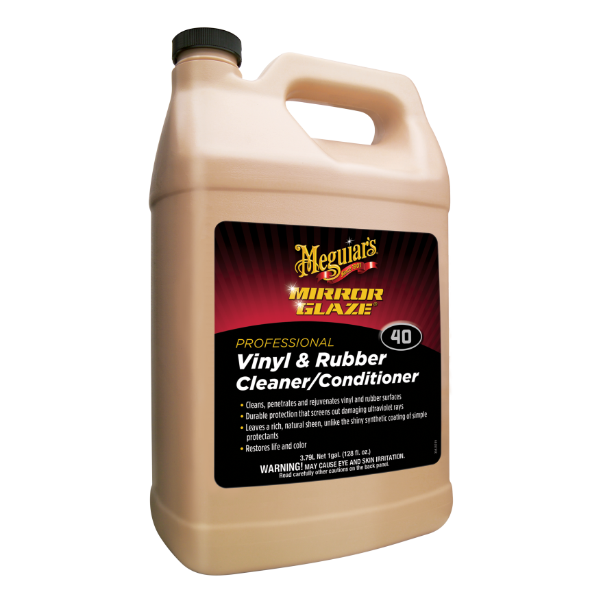 MEGUIAR'S VINYL & RUBBER CLEANER/CONDITIONER 3,78L - 2 em 1 para borrachas e plásticos
