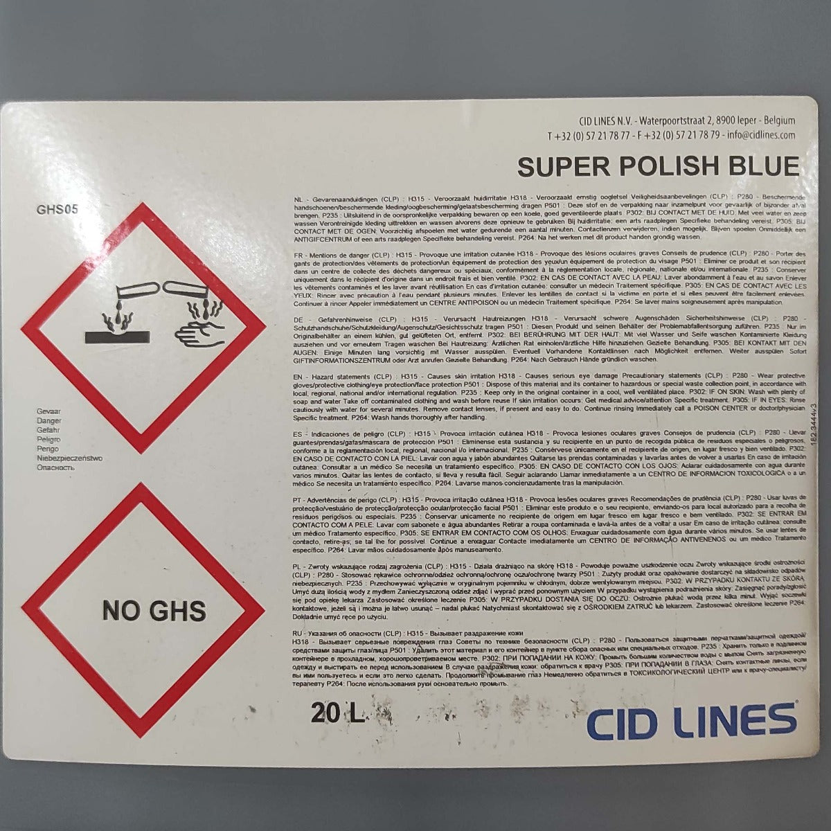 KENOTEK SUPER POLISH 20L - AZUL