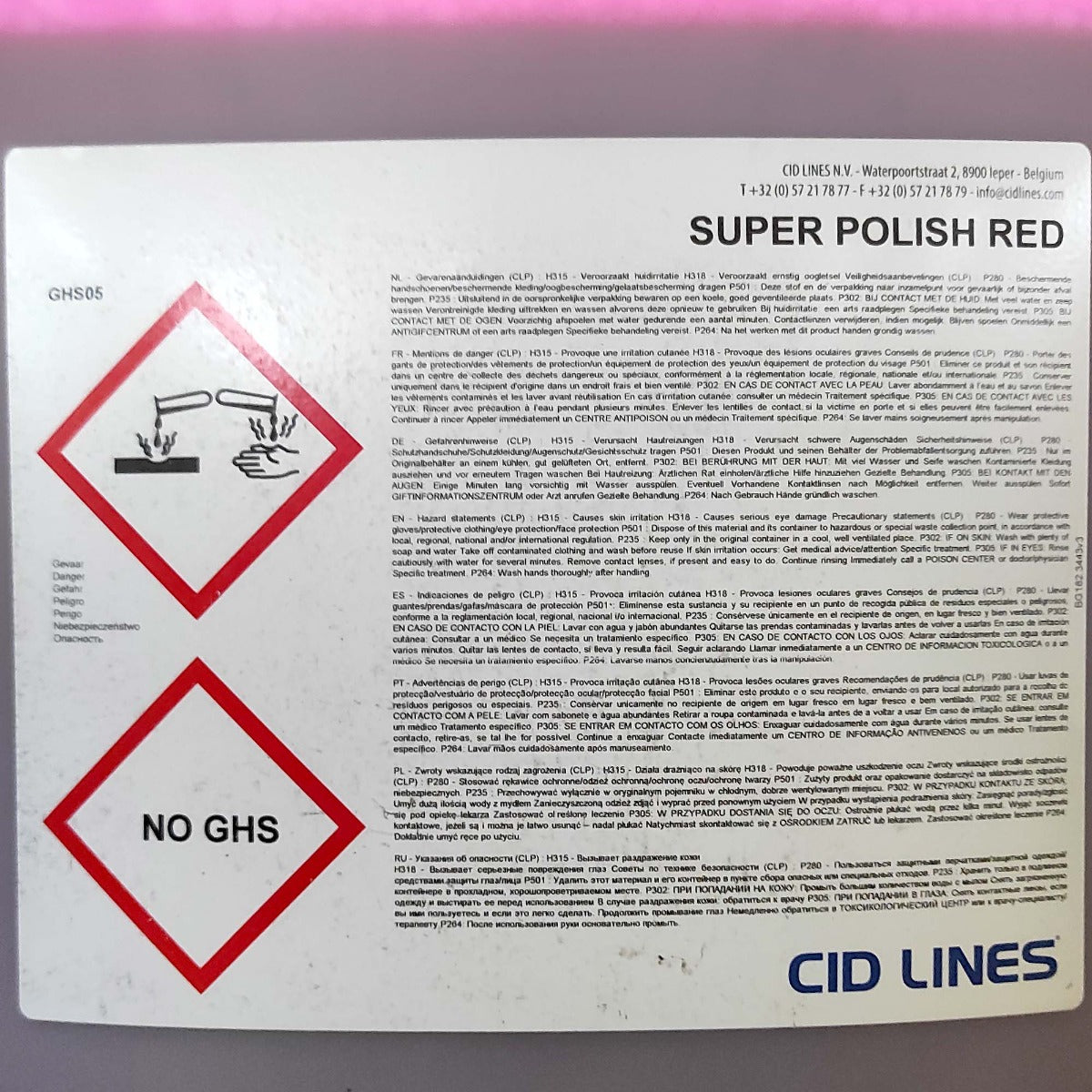 KENOTEK SUPER POLISH 20L - VERMELHO