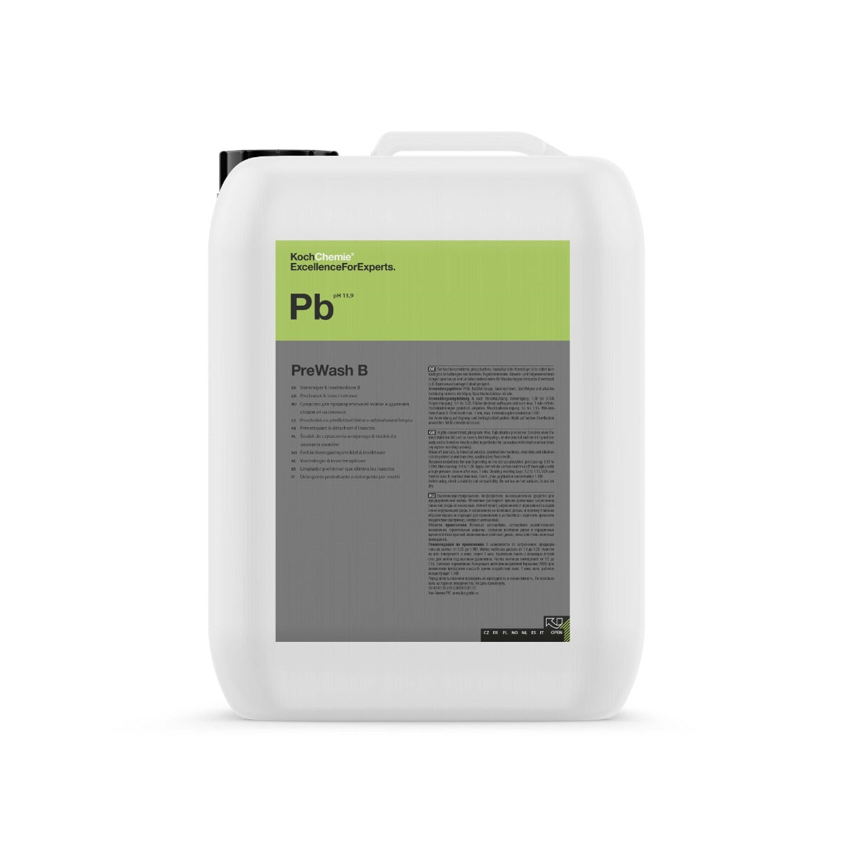 KOCH CHEMIE Pb PREWASH B 11Kg - Pré-lavagem e removedor de insetos