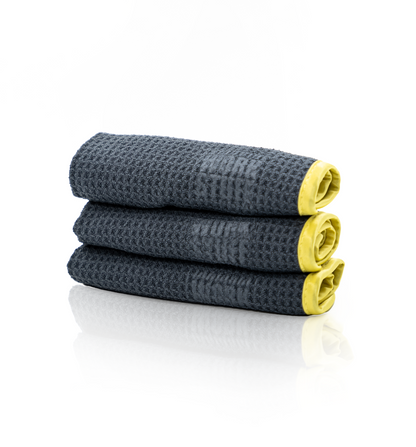 WORK STUFF ZEPHYR WAFFLE PACK 3 - Pacote de 3 panos para vidros